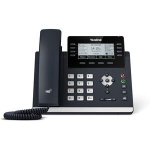 Yealink T43U IP Phone, 12 VoIP Accounts. 3.7-Inch Display